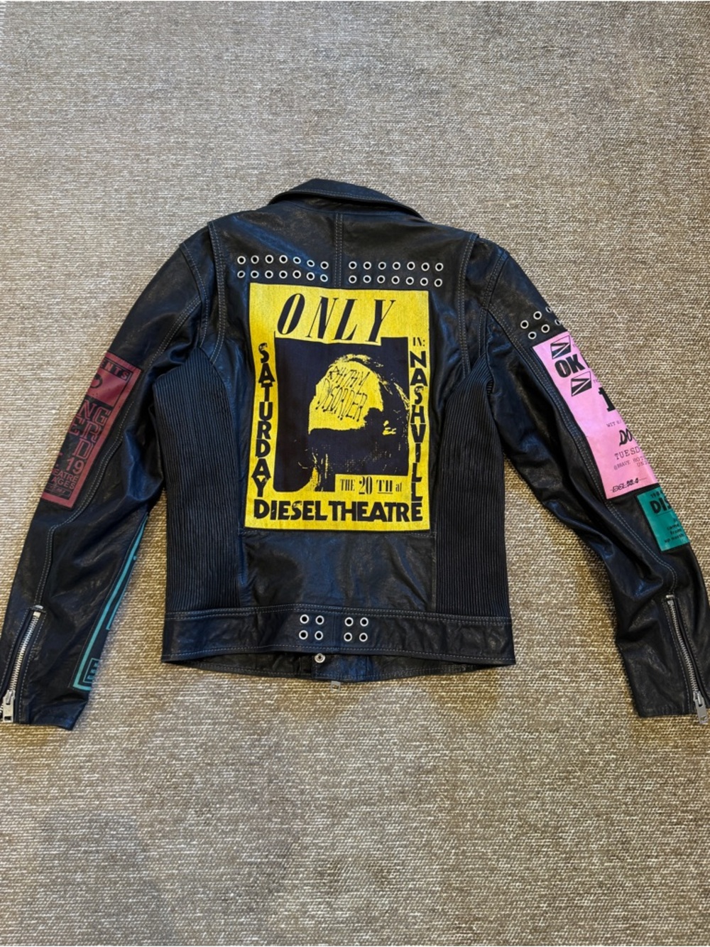 Diesel Diesel L-Hater-Ed Leather Jacket - Picture 4 of 4